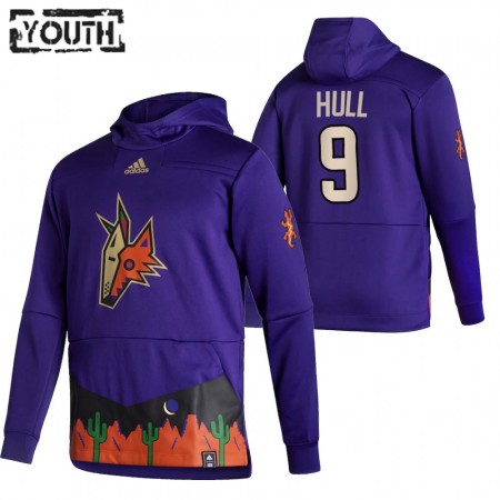 Dětské Arizona Coyotes Bobby Hull 9 2020-21 Reverse Retro Pullover Mikiny Hooded